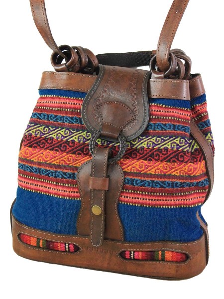 Boho-Leather-Backpacks-Handcrafted-Chinchero-Design