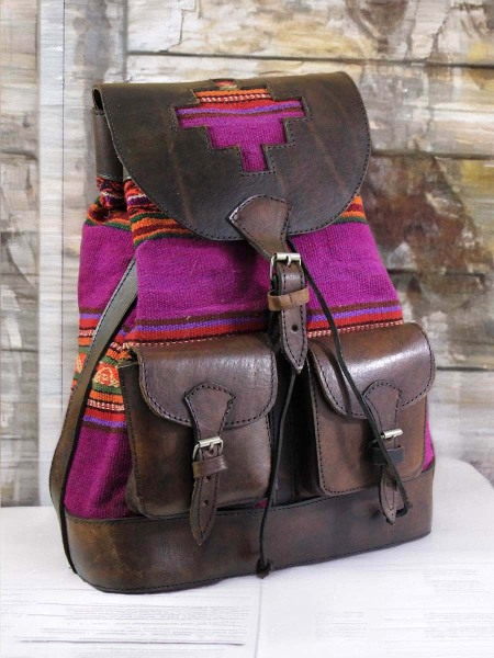 Boho-Leather-Backpacks-with-Chinchero-textiles