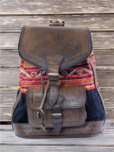 Leather-Boho-Backpacks-Handcrafted-in-Peru