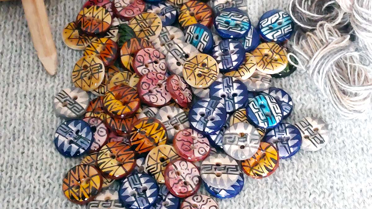 Handmade Ceramic Buttons Ceramic buttons