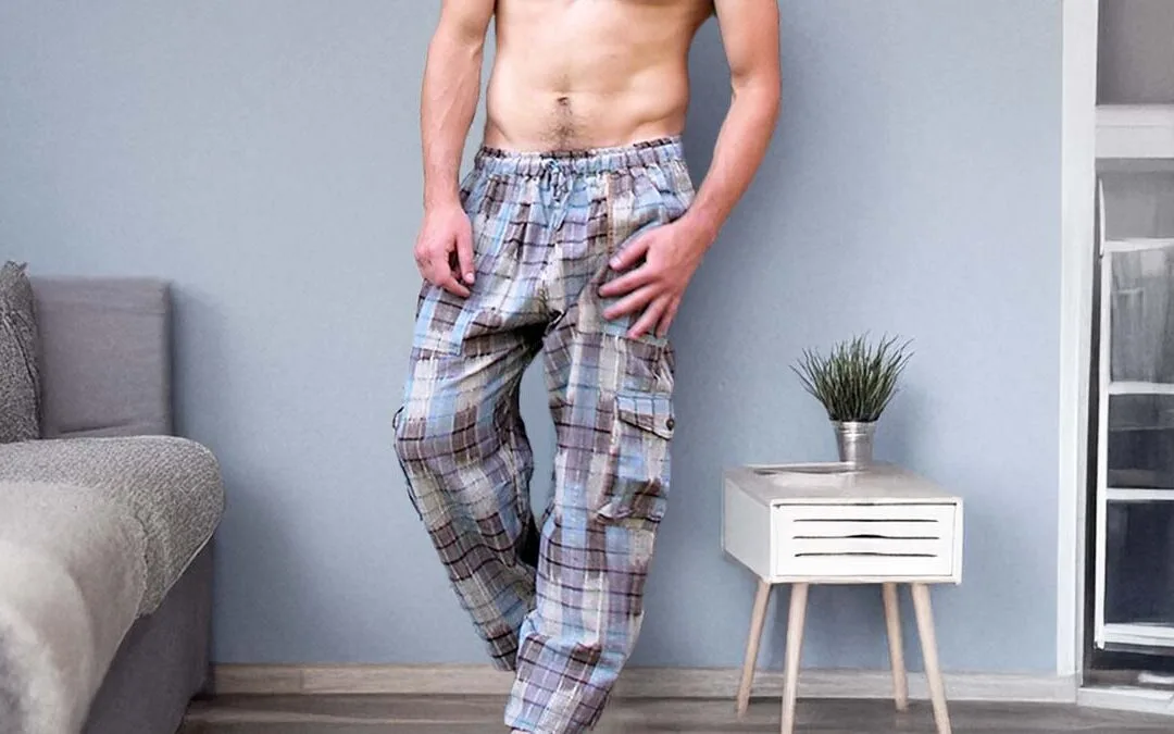 Pajama Pants Sears Cargo Bay Mens Check Flannel Lounge Pants