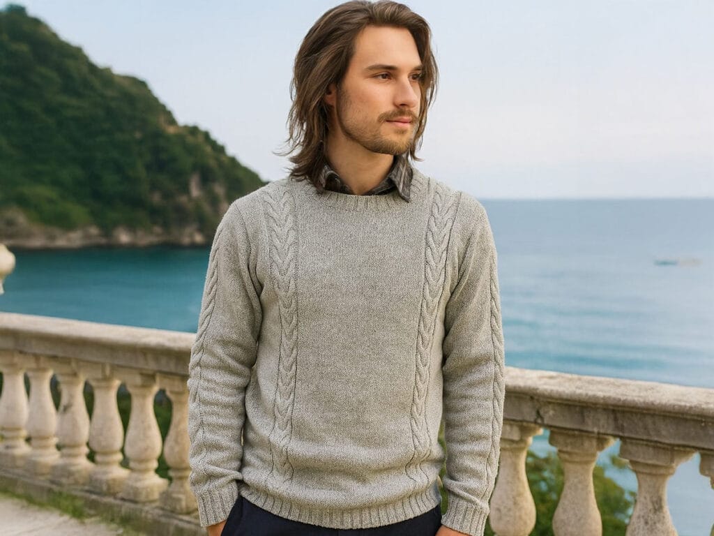 Fine knit jumper look