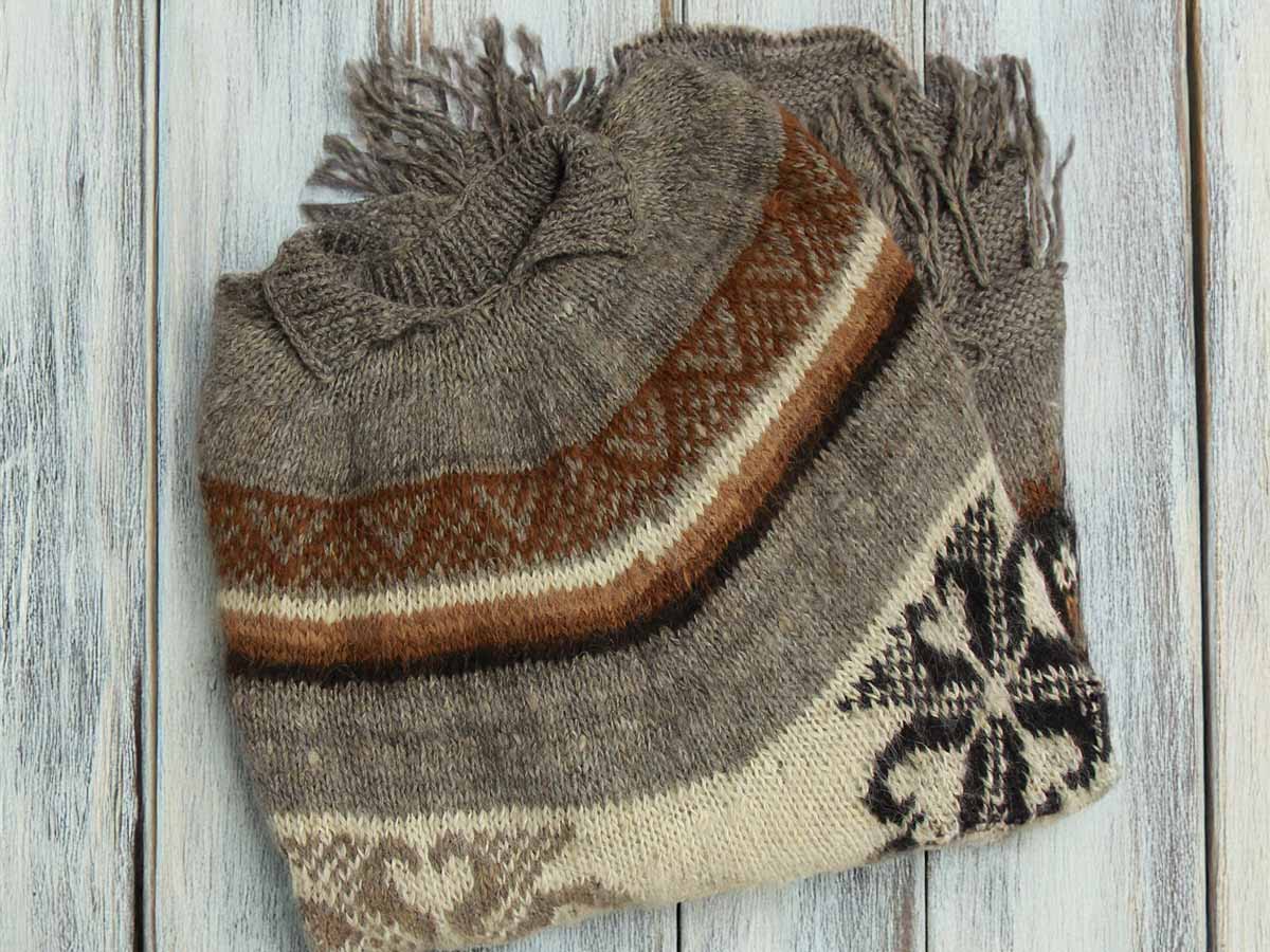 Alpaca poncho